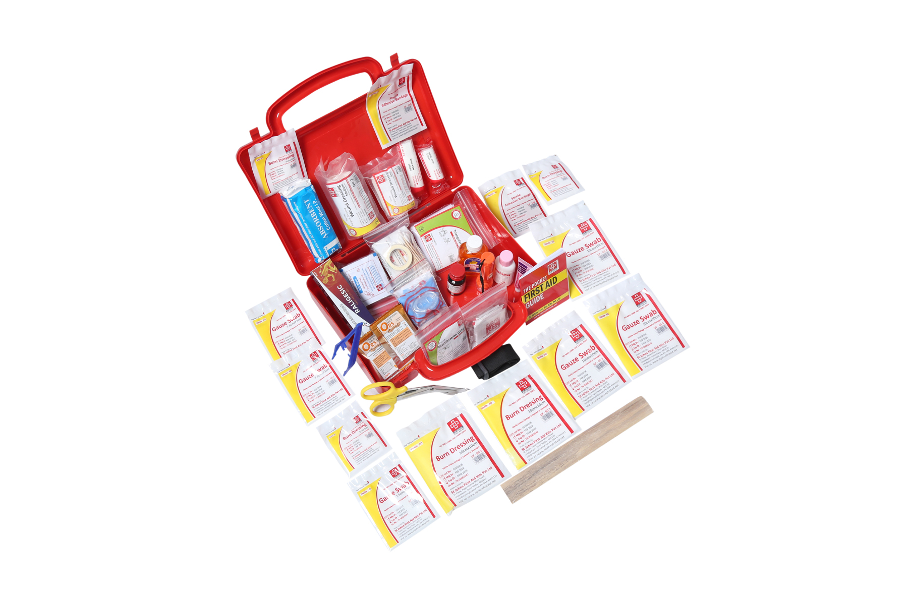 Workplace First Aid Kit Medium – St Johns First Aid – Plastic box Hand