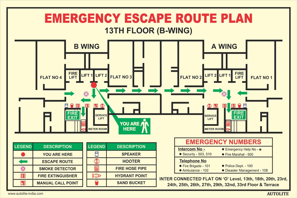 Emergency Escape Route Plan